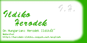 ildiko herodek business card